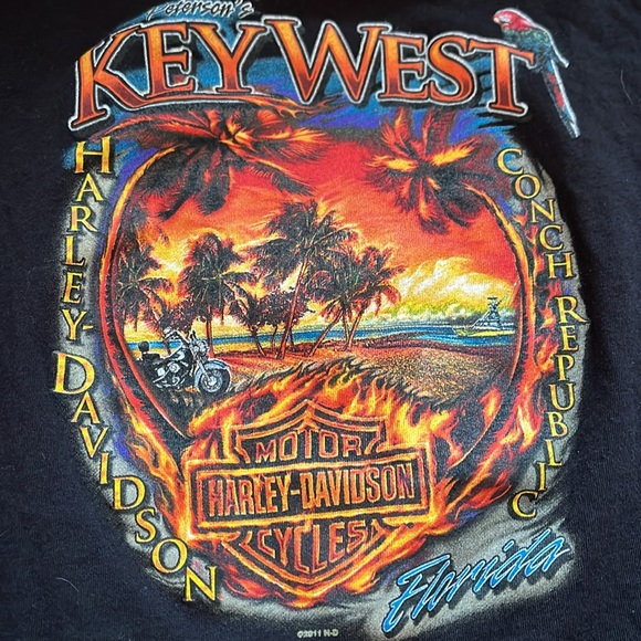 Harley Davidson Shirt / Medium / 2011 / Key West - Picture 4 of 6